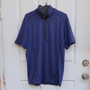 REI Short Sleeve Quarter-Zip Athletic Shirt Sz M